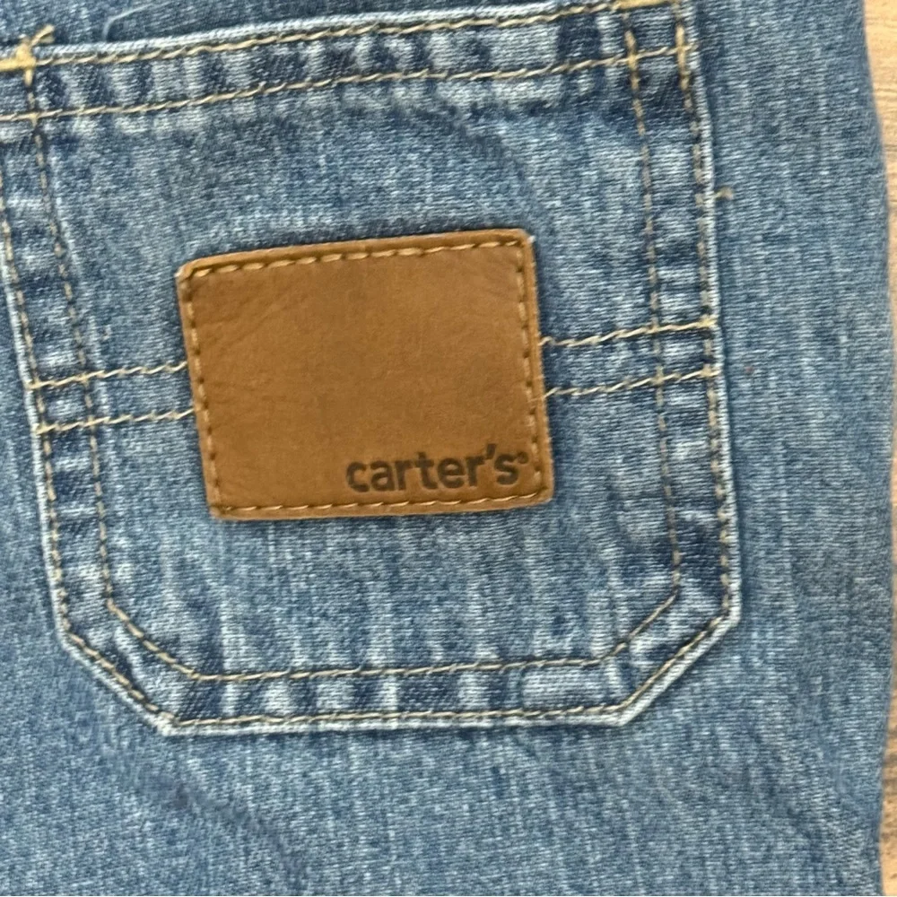 Carters Denim Blue Baby Toddler Overalls Size 9 Months